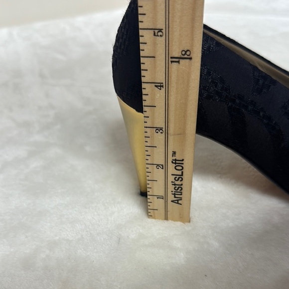 Via Spiga Black Heeled Pumps with Pointed Toe Vintage - Picture 9 of 10